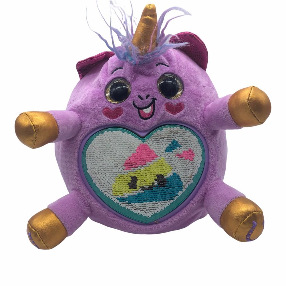 Rainbocorns plush unicorn Wild Heart Surprise Zuru purple gold 10"‎ Collectible